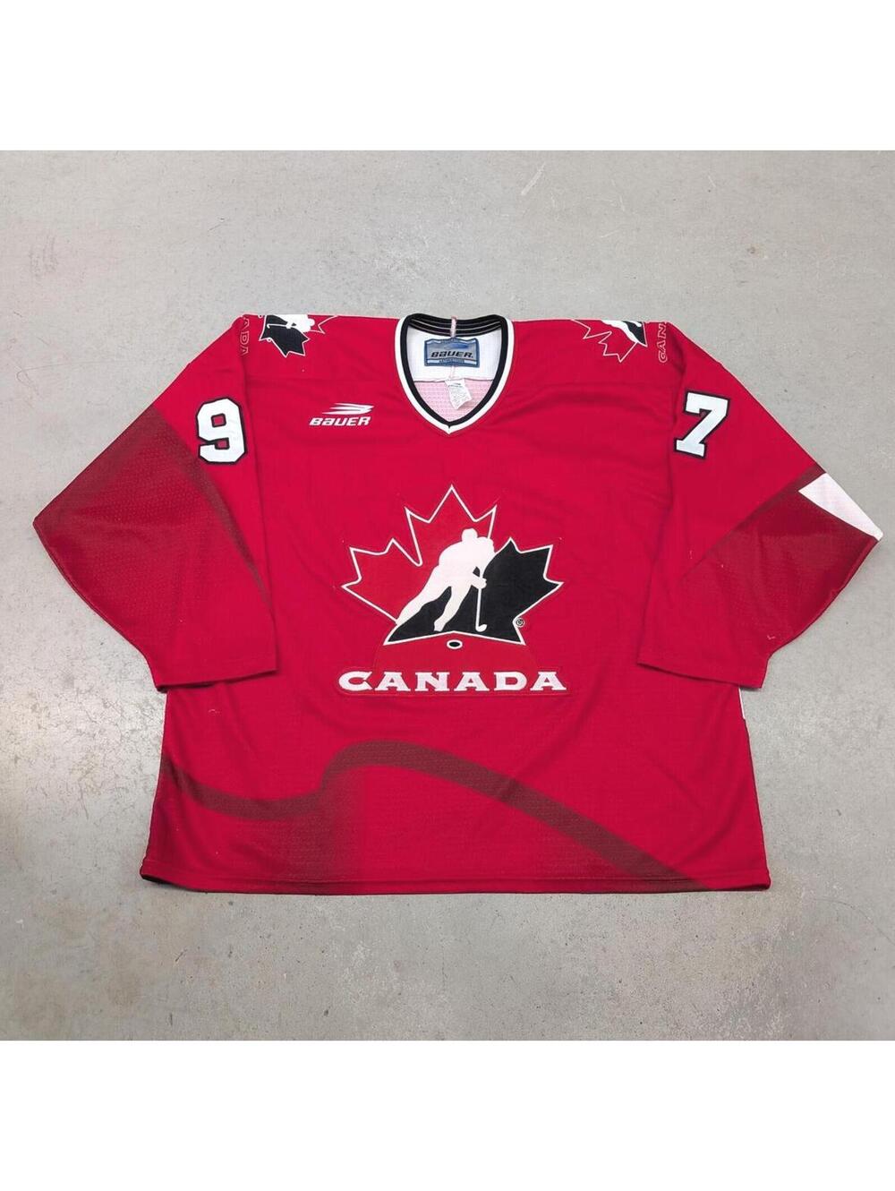 Vintage 1996 Team Canada Hockey Bauer Authentic Jersey XL